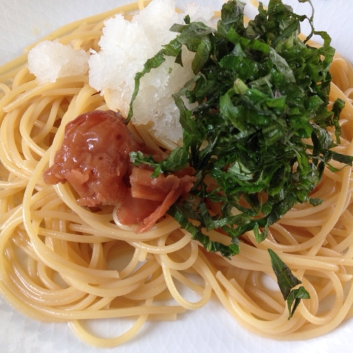 梅しそパスタ レシピ 作り方 By メルメル123 楽天レシピ